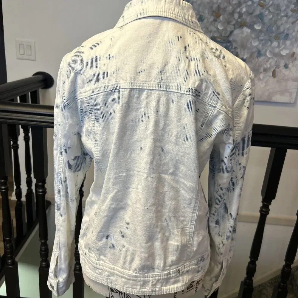 Tribal Jeans, Tie Dye Jean Jacket Med‎